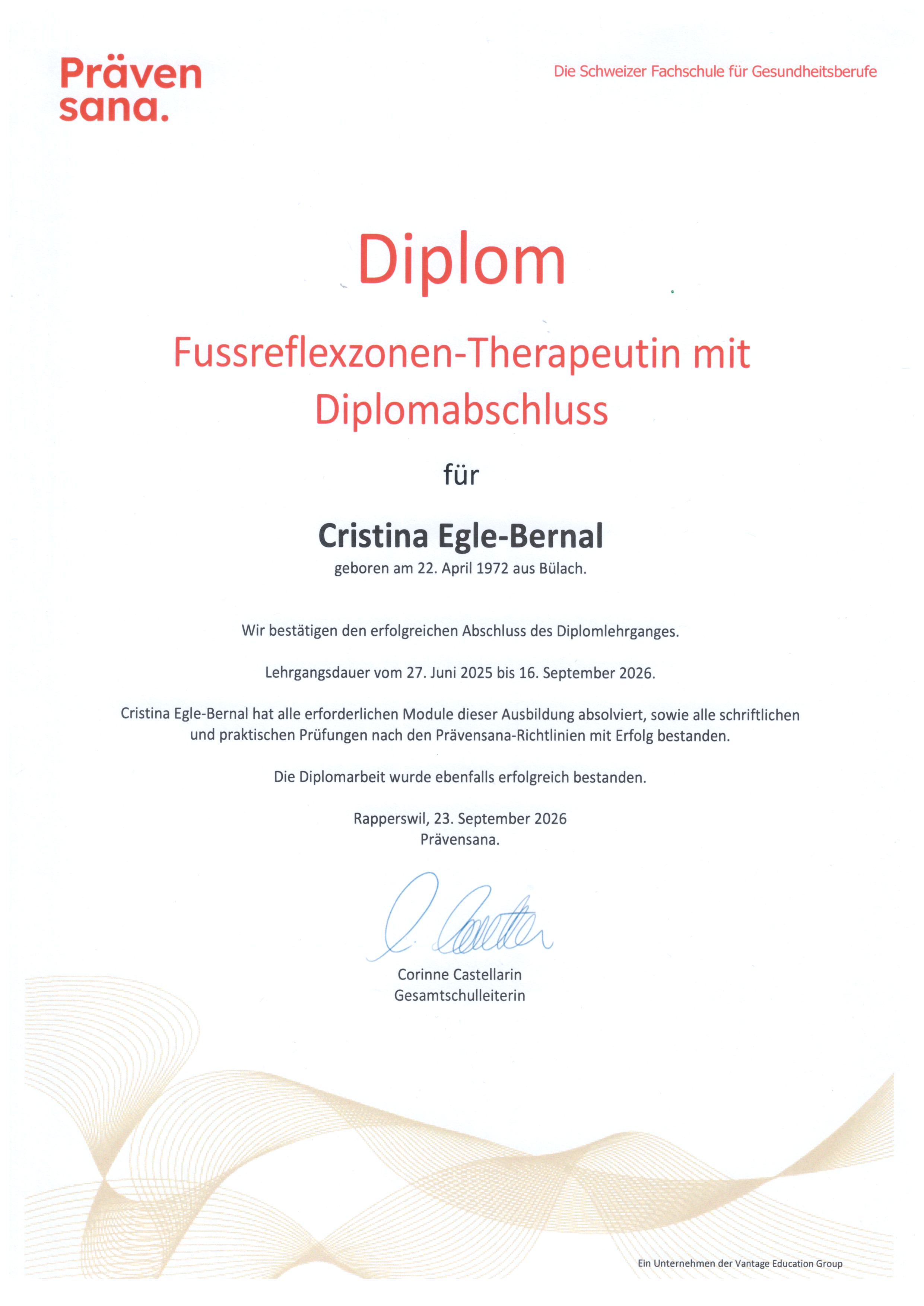 Fussreflexzonen Massage