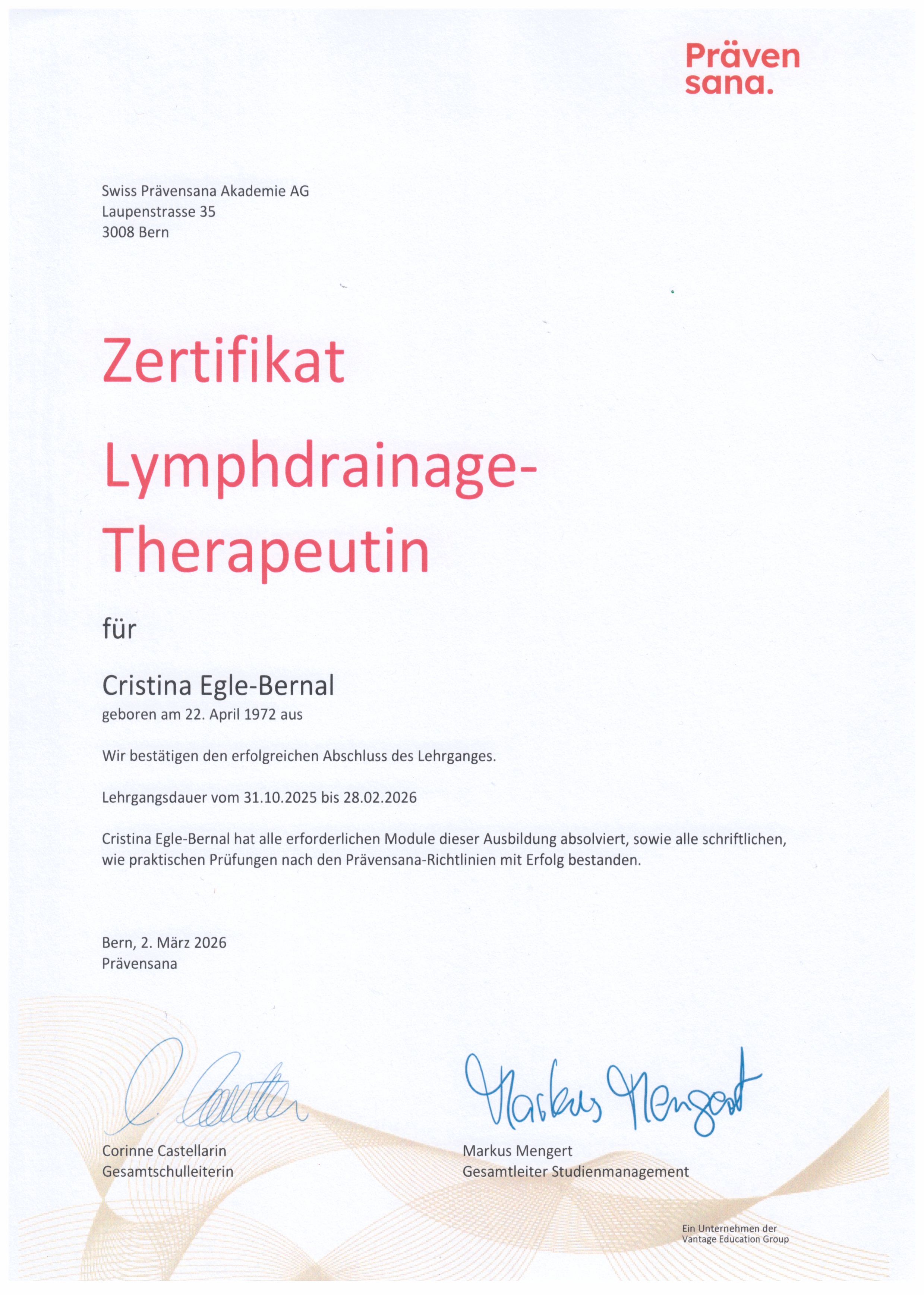 Lymphdainage-Therapie