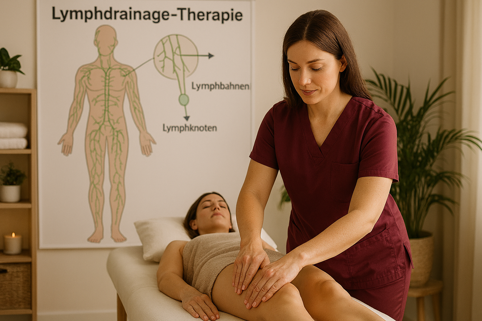 Lymphdrainage-Therapie - Symbolbild
